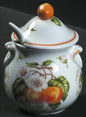 Lenox Orchard Giftware Jam/Jelly & Lid W/Spoon