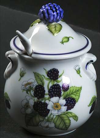 Lenox Orchard Giftware Jam/Jelly & Lid W/Spoon