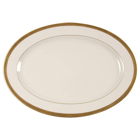 Lowell (Gold Backstamp) 16" Oval Serving Platter