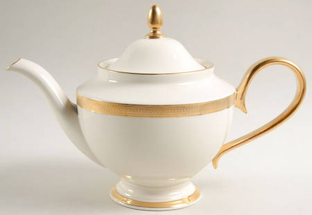 Lowell (Gold Backstamp) 1999 Shape Teapot & Lid
