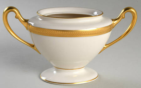 Lowell (Gold Backstamp) Shape 743 Sugar Bowl No Lid