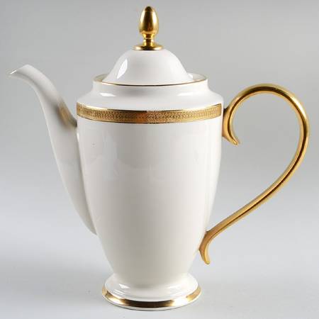 Lowell (Gold Backstamp) 1999 Shape Coffee Pot & Lid