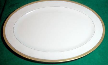 Lowell (Gold Backstamp) 18" Oval Serving Platter