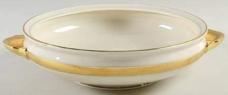 Lowell (Gold Backstamp) Round Vegetable No Lid