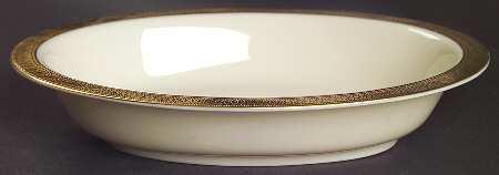 Lowell (Gold Backstamp) 8" Oval Vegetable Bowl