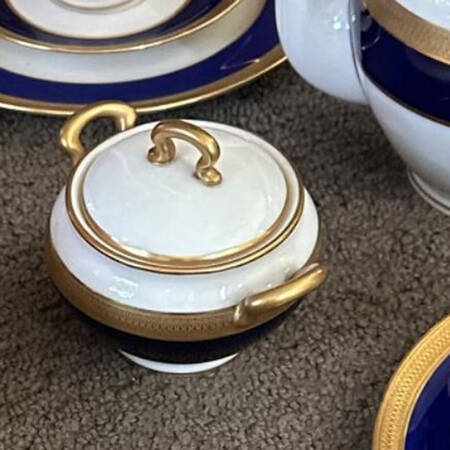 Lowell Cobalt Blue Sugar Bowl & Lid