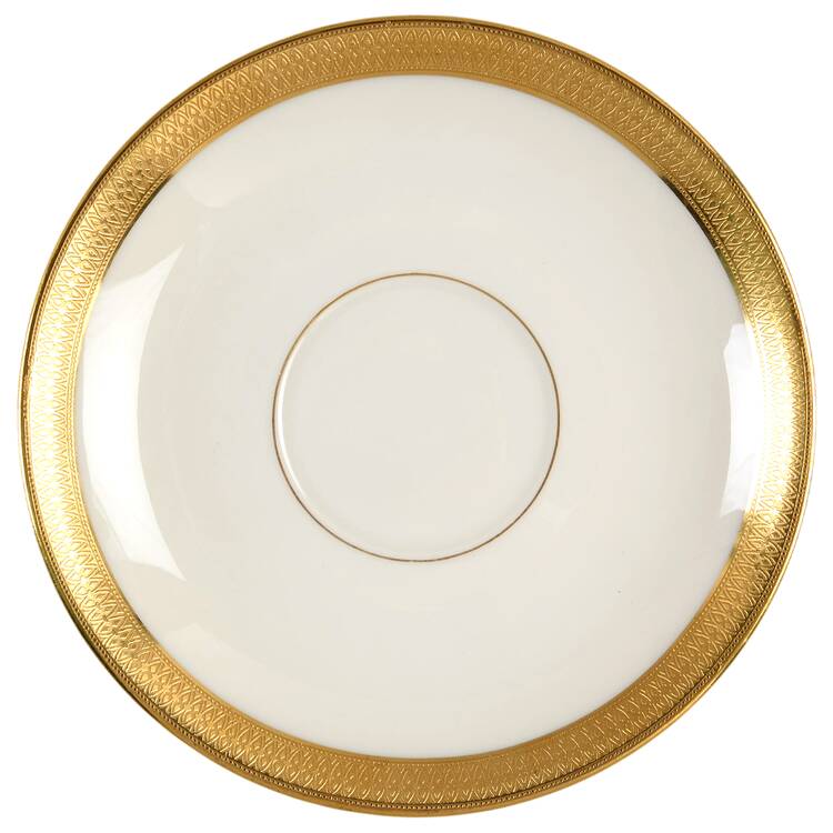 Lowell (Green Backstamp) Saucer for Bouillon Cup