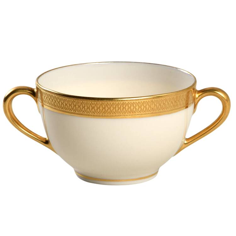 Lowell (Green Backstamp) Flat Bouillon Cup