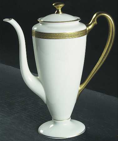 Lowell (Green Backstamp) Coffee Pot & Lid