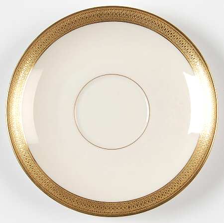 Lowell (Green Backstamp) Saucer for Flat Cup