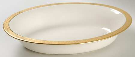 Lowell (Green Backstamp) 10" Oval Vegetable Bowl