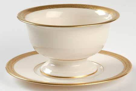 Lowell (Green Backstamp) Mayonnaise Bowl & Underplate