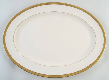 Lowell (Green Backstamp) 18" Oval Serving Platter