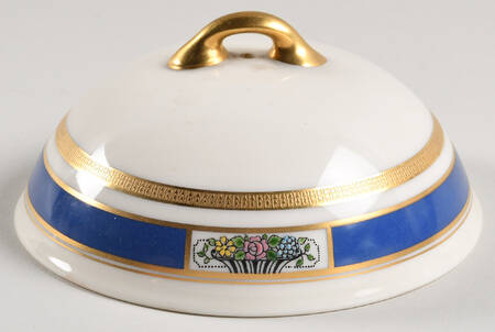 M71 Chinese Blue Lid for Butter/Muffin