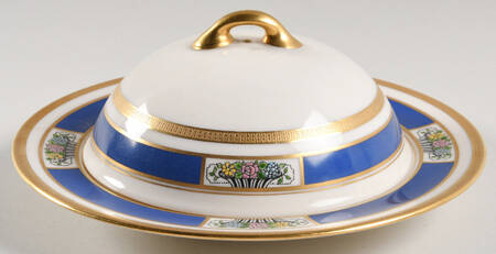 M71 Chinese Blue Butter/Muffin & Lid
