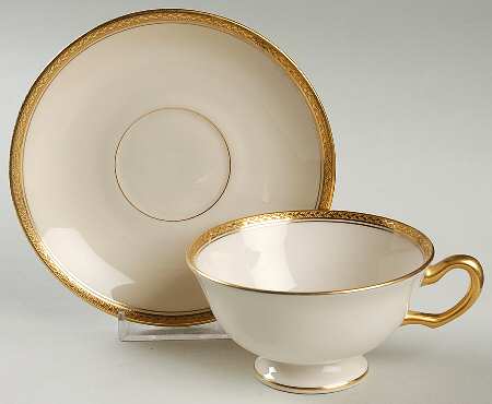 M8 Footed Cup & Saucer Set by Lenox