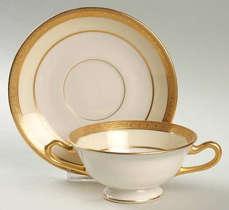Madison Footed Bouillon Cup & Saucer