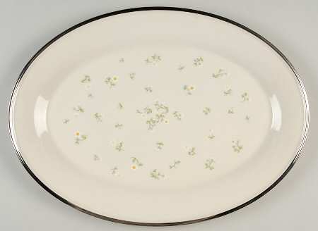 May Flowers 16" Oval Serving Platter