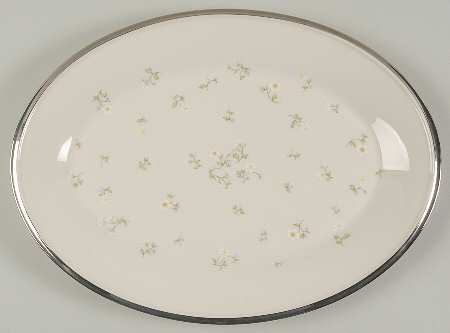 May Flowers 14" Oval Serving Platter