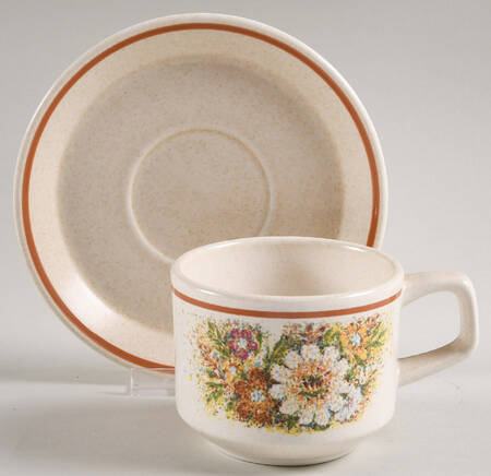 Magic Garden Flat Cup & Saucer Set