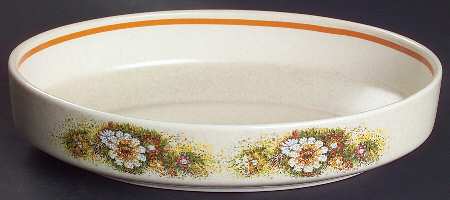 Magic Garden 9" Oval Vegetable Bowl