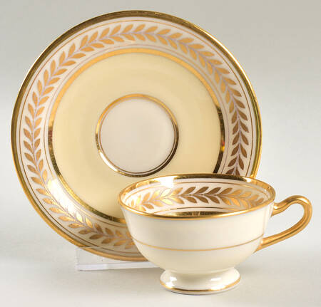 Malmaison Ivory Flat Demitasse Cup & Saucer Set