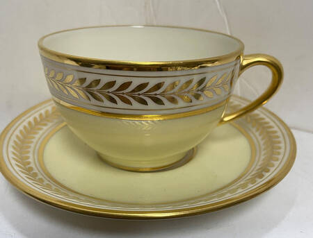Malmaison Ivory Flat Cup & Saucer Set