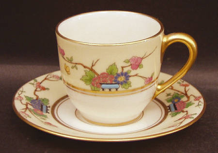 Mandarin Flat Demitasse Cup & Saucer Set