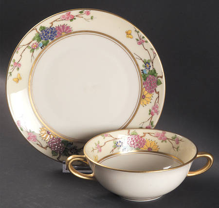 Mandarin Flat Cream Soup & Saucer Set