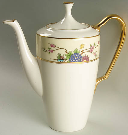 Mandarin Coffee Pot & Lid