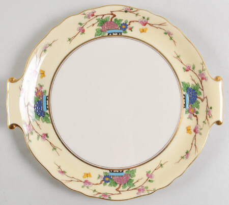 Mandarin Handled Cake Plate