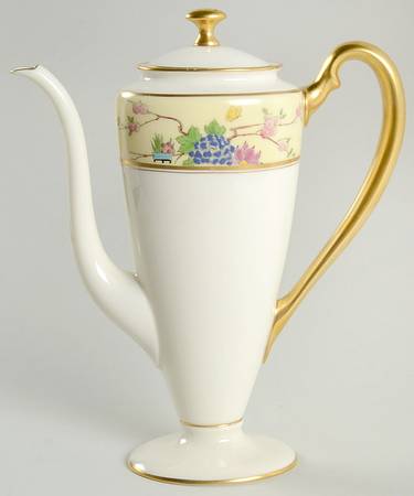 Mandarin Coffee Pot & Lid