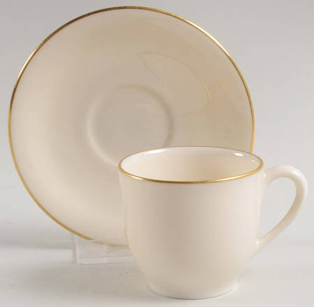 Manor Flat Demitasse Cup & Saucer Set