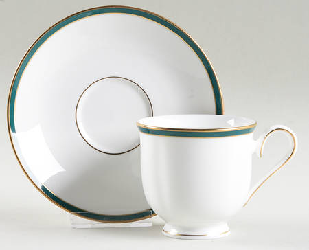Margaret Footed Cup & Saucer Set