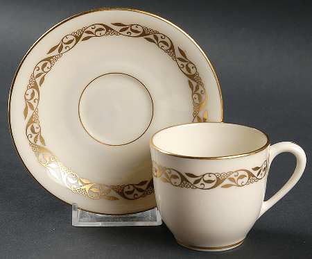 Mayfair Flat Demitasse Cup & Saucer Set by Lenox