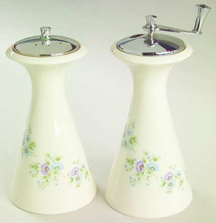 Maywood (Blue Floral) Salt Mill & Pepper Mill Set
