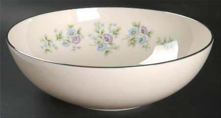 Maywood (Blue Floral) 9" Round Vegetable Bowl