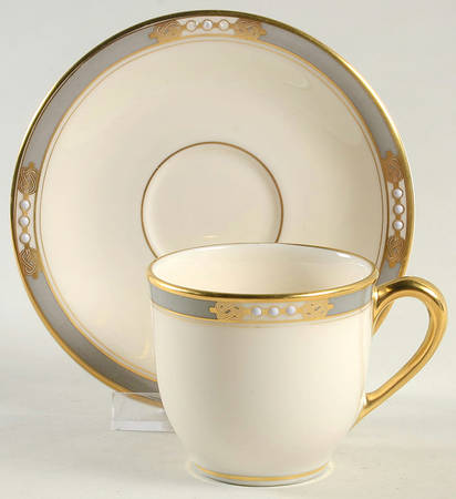 McKinley Flat Demitasse Cup & Saucer Set