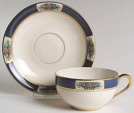 Meadowbrook Flat Cup & Saucer Set