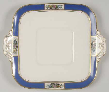 Meadowbrook Square Handled Cake Plate