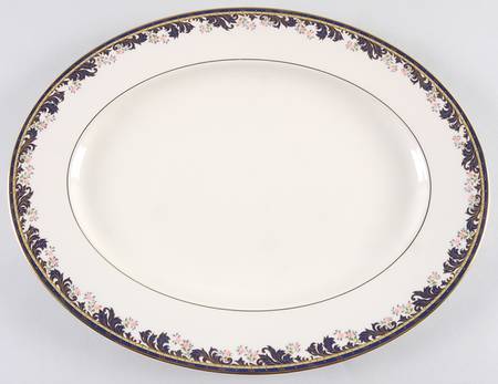 Meadow Breeze 16" Oval Serving Platter