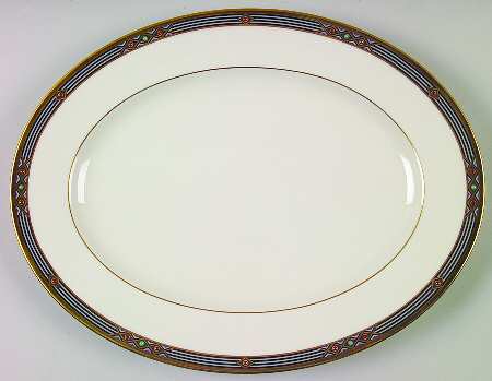 Melisande 13" Oval Serving Platter by Lenox