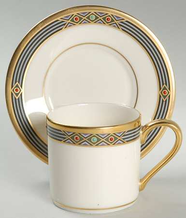 Melisande Flat Demitasse Cup & Saucer Set by Lenox