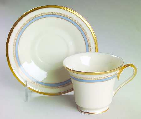 Memories Footed Cup & Saucer Set