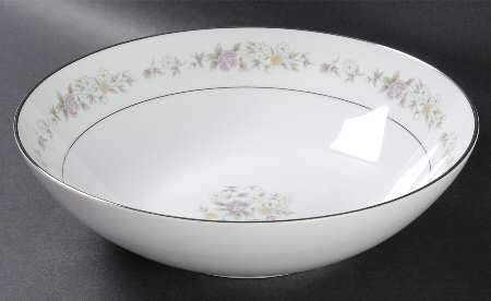 Meadow Pinks 8" Round Vegetable Bowl