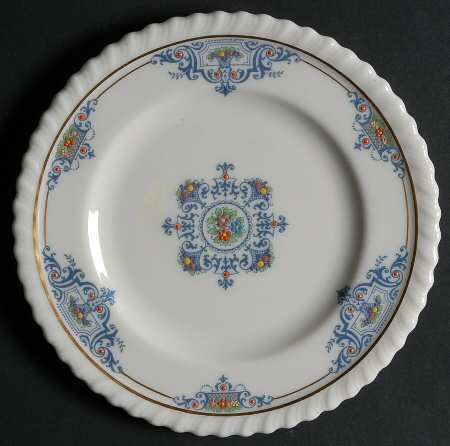 Meredith Blue Bread & Butter Plate