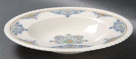 Meredith Blue Rim Soup Bowl