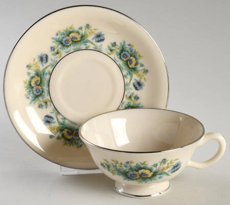 Merrivale Footed Cup & Saucer Set