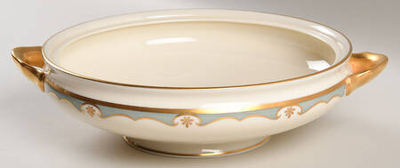 Meredith Turquoise Round Vegetable No Lid
