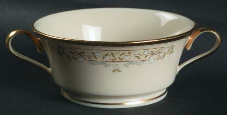 Meadow Song Footed Cream Soup Bowl